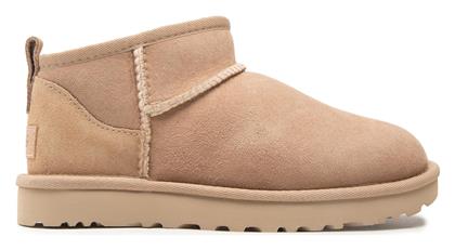 Ugg Australia Classic Ultra Mini Suede Γυναικεία Μποτάκια με Γούνα San από το Cosmossport