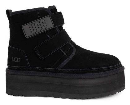 Ugg Australia Δερμάτινα Γυναικεία Μποτάκια Αστραγάλου Μαύρα