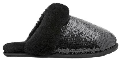 Ugg Australia Scuffette Ii Χειμερινές Γυναικείες Παντόφλες με γούνα σε Μαύρο Χρώμα