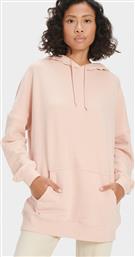 Ugg Australia Simone Μακρύ Γυναικείο Φούτερ με Κουκούλα Ροζ