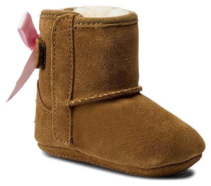 Ugg Australia Βρεφικά Μποτάκια Αγκαλιάς Καφέ Jesse Bow II