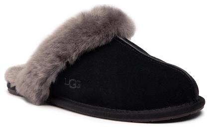 Ugg Australia W Scuffette II Χειμερινές Γυναικείες Παντόφλες με γούνα σε Γκρι Χρώμα