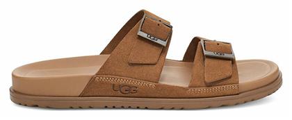 Ugg Australia Wainscott Δερμάτινα Ανδρικά Σανδάλια σε Καφέ Χρώμα