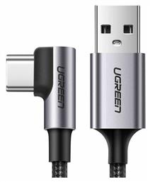 Ugreen Angle (90°) / Braided USB 2.0 Cable USB-C male - USB-A male Μαύρο 2m (50942)