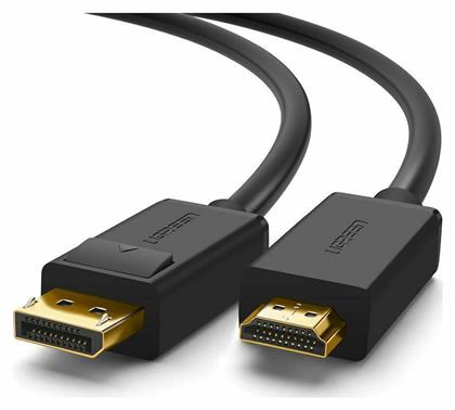 Ugreen Cable DisplayPort male - HDMI male 3m Μαύρο (10203)