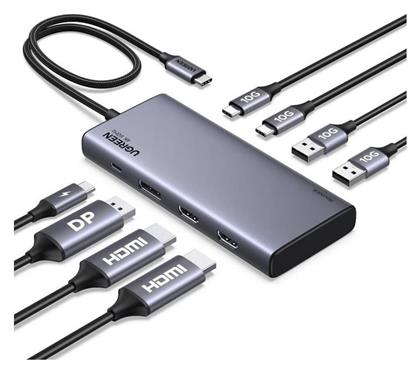 Ugreen CM639 USB-C Docking Station με HDMI/DisplayPort 4K PD Ethernet