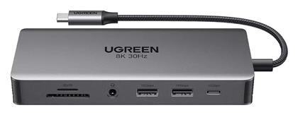 Ugreen CM681 USB-C Docking Station με HDMI/DisplayPort 4K PD Ethernet
