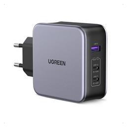 Ugreen Φορτιστής Χωρίς Καλώδιο με Θύρα USB-A και 2 Θύρες USB-C 140W Power Delivery / Quick Charge 4+ Μαύρος (Nexode GaN) από το e-shop