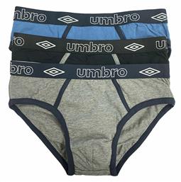 Umbro Ανδρικά Σλιπ Μονόχρωμα 3Pack