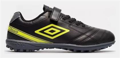 Umbro Παιδικά Ποδοσφαιρικά Παπούτσια Classico με Σχάρα Black / Safety Yelllow / Carbon από το Plus4u