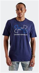 Under Armour Ανδρική Μπλούζα Κοντομάνικη Navy Μπλε