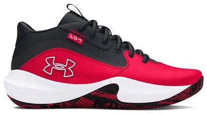 Under Armour Αθλητικά Παιδικά Παπούτσια Μπάσκετ GS Lockdown 7 Κόκκινα από το Siontis Athletics