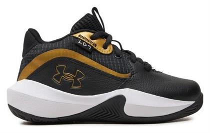 Under Armour Lockdown 7 Αθλητικά Παιδικά Παπούτσια Μπάσκετ με Κορδόνια Μαύρα