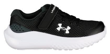 Under Armour Surge 4 Αθλητικά Παιδικά Παπούτσια Running με Σκρατς Μαύρα