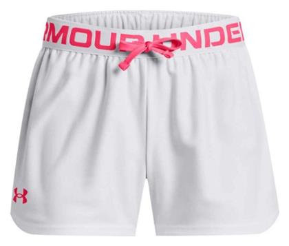 Under Armour Αθλητικό Παιδικό Σορτς/Βερμούδα Play Up Solid Λευκό από το Siontis Athletics