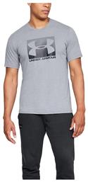 Under Armour Boxed Sportstyle Αθλητικό Ανδρικό T-shirt Γκρι με Λογότυπο