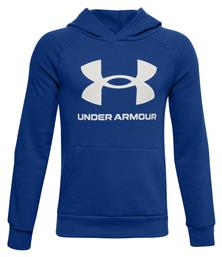 Under Armour Fleece Παιδικό Φούτερ με Κουκούλα και Τσέπες Μπλε Rival από το Cosmossport