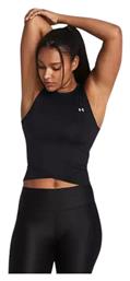 Under Armour Γυναικείο Αθλητικό Crop Top Αμάνικο Μαύρο