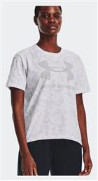 Under Armour Γυναικείο Αθλητικό T-shirt Fast Drying Λευκό