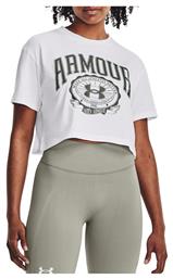 Under Armour Γυναικείο Crop T-shirt Λευκό