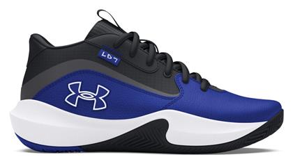 Under Armour GS Lockdown 7 Αθλητικά Παιδικά Παπούτσια Μπάσκετ με Κορδόνια Μαύρο-Μπλε από το Modivo