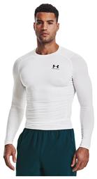 Under Armour HeatGear Armour Ανδρική Ισοθερμική Μακρυμάνικη Μπλούζα Compression Λευκή