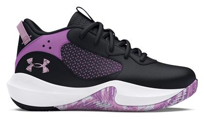 Under Armour Lockdown 6 Αθλητικά Παιδικά Παπούτσια Μπάσκετ με Κορδόνια Μαύρα