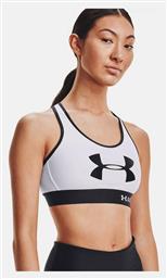 Under Armour Mid Keyhole Graphic Γυναικείο Αθλητικό Μπουστάκι Λευκό