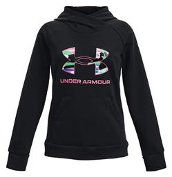 Under Armour Παιδικό Φούτερ με Κουκούλα και Τσέπες Μαύρο Rival