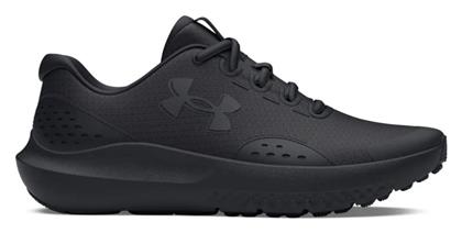 Under Armour Surge 4 Αθλητικά Παιδικά Παπούτσια Running με Κορδόνια Μαύρα