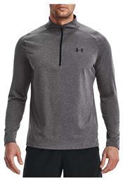 Under Armour Tech Ανδρική Μπλούζα με Φερμουάρ Μακρυμάνικη Carbon Heather