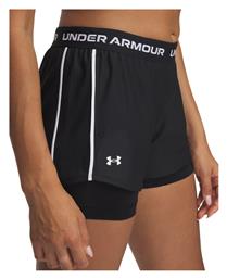 Under Armour Tech Play Γυναικείο Αθλητικό Σορτς Μαύρο