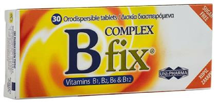 Uni-Pharma B Complex Fix Βιταμίνη 30 ταμπλέτες