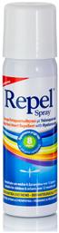 Uni-Pharma Repel Άοσμη Εντομοαπωθητική Λοσιόν σε Spray με Υαλουρονικό Κατάλληλη για Παιδιά 50ml