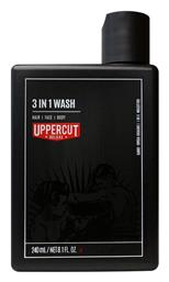 Uppercut Deluxe 3 In 1 Wash Αφρόλουτρο για Άνδρες για Μαλλιά, Πρόσωπο & Σώμα Καρύδα 240ml