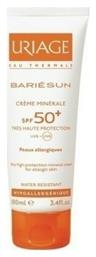 Uriage Bariesun Creme Minerale Αδιάβροχη Αντηλιακή Κρέμα Προσώπου και Σώματος SPF50 100ml