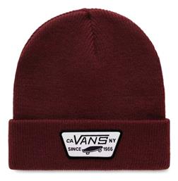 Vans Beanie Unisex Σκούφος με Rib Πλέξη σε Μπορντό χρώμα