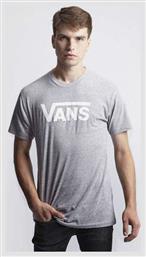 Vans Classic Heat Athletic Ανδρικό T-shirt Γκρι με Λογότυπο