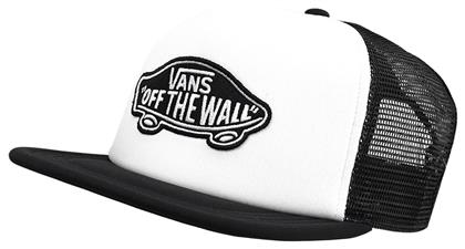 Vans Classic Patch Ανδρικό Jockey με Δίχτυ και Ίσιο Γείσο White/ Black