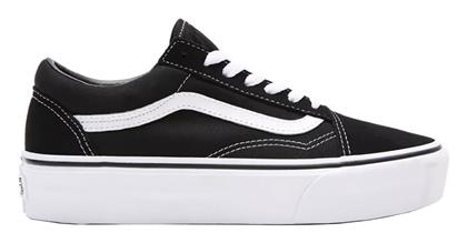 Vans Old Skool Γυναικεία Flatforms Sneakers Μαύρα