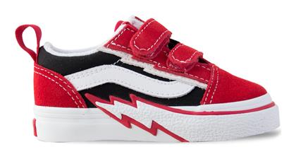 Vans Παιδικά Sneakers Old Skool με Σκρατς Κόκκινα