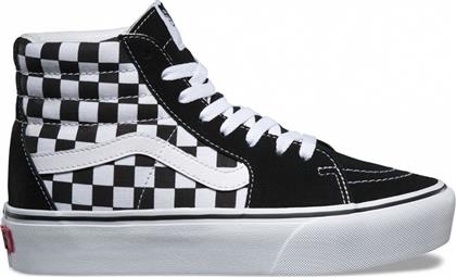 Vans Sk8-Hi Γυναικεία Flatforms Μποτάκια Μαύρα