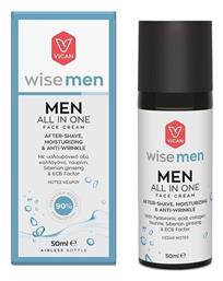 Vican Wise Men 24ωρη All in One After Shave & Ανδρική Κρέμα Προσώπου για Ενυδάτωση, Αντιγήρανση & Ανάπλαση με Υαλουρονικό Οξύ 50ml από το Pharm24