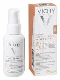 Vichy Capital Soleil UV-Age Daily Tinted Light SPF50 Αντηλιακή Κρέμα