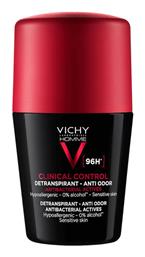 Vichy Homme Clinical Control Anti Odor Αποσμητικό 96h σε Roll-On 50ml