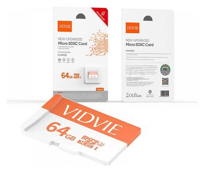 Vidvie SDHC 64GB Class 10 U3 A1 UHS-I