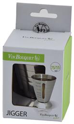 Vin Bouquet Διπλή Μεζούρα Ποτών με Χωρητικότητα 15/75ml Inox