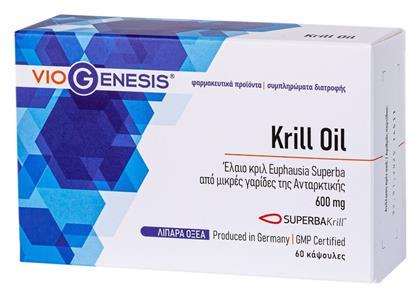 Viogenesis Krill Oil Superba 600mg 60 κάψουλες