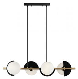 Viokef Κρεμαστό Φωτιστικό Μαύρο 78x17x126εκ.