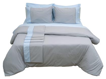 Viopros Υπέρδιπλο 220x240εκ. Supreme Γκρι / Σιέλ